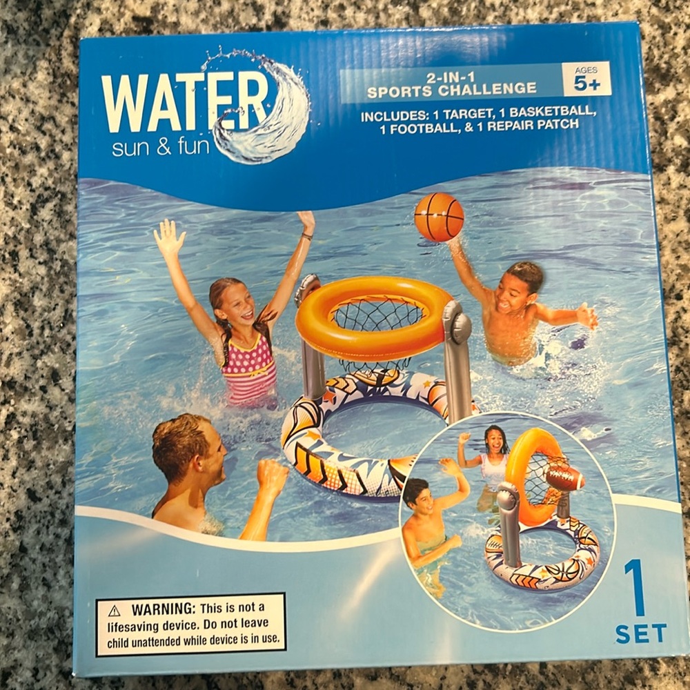 Water basketball hoop